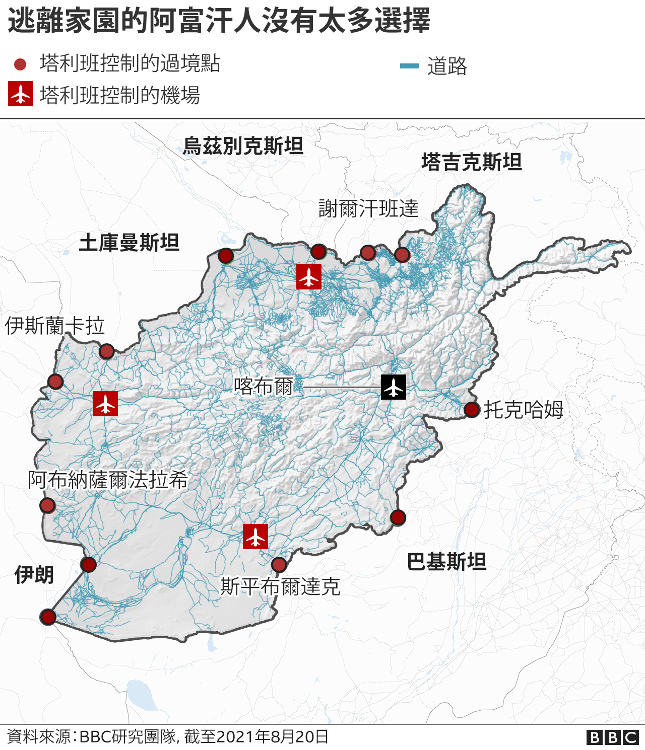 阿富汗局势：百万难民大军去向何方？各国如何帮助难民？